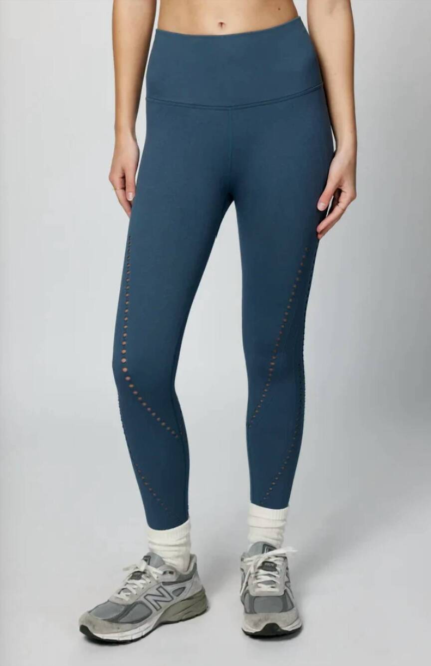 NEW SPIRITUAL GANGSTER thea 7/8 seamless legging in deep sea blue